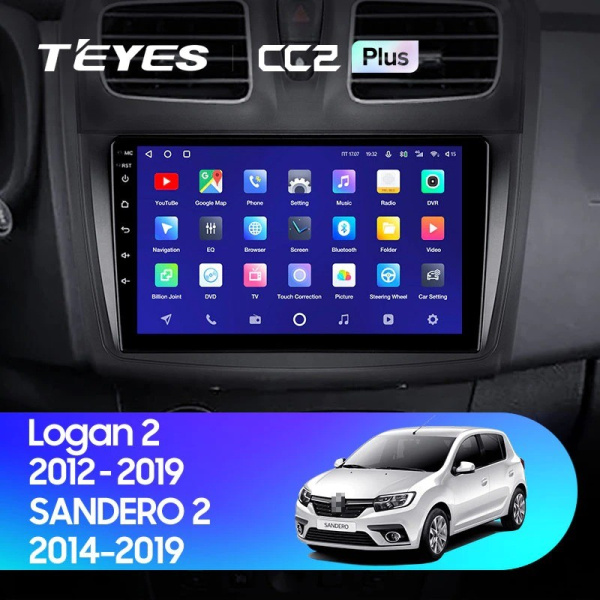 Штатная магнитола Teyes CC2 Plus 3/32 Renault Sandero 2 (2014-2019)