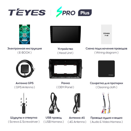 Штатная магнитола Teyes SPRO 3+32G для Auris 2006-2012
