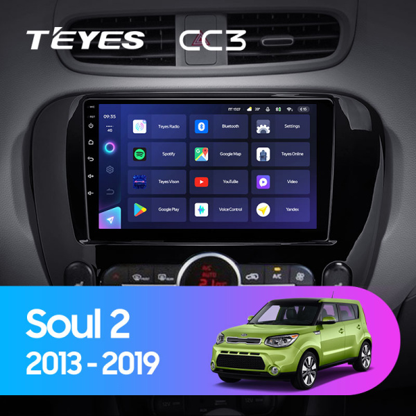 Штатная магнитола Teyes CC3L 3+32G для Soul 2013-2019 Штатная магнитола Teyes CC3L 3+32G для Soul 2013-2019