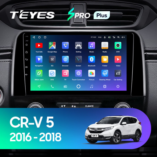 Штатная магнитола Teyes SPRO 3+32G для CR-V 2016-2018