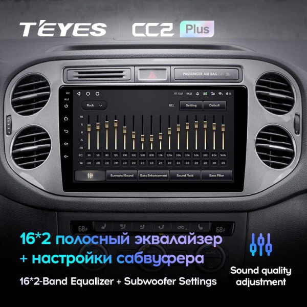 Штатная магнитола Teyes CC2 Plus 3/32 Volkswagen Tiguan 1 NF (2006-2017)