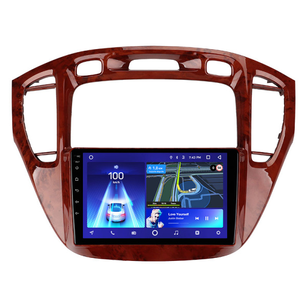 Штатная рамка (без дисплея) Teyes для  Toyota Highlander 1 XU20 2001-2007 (Для экрана 9")