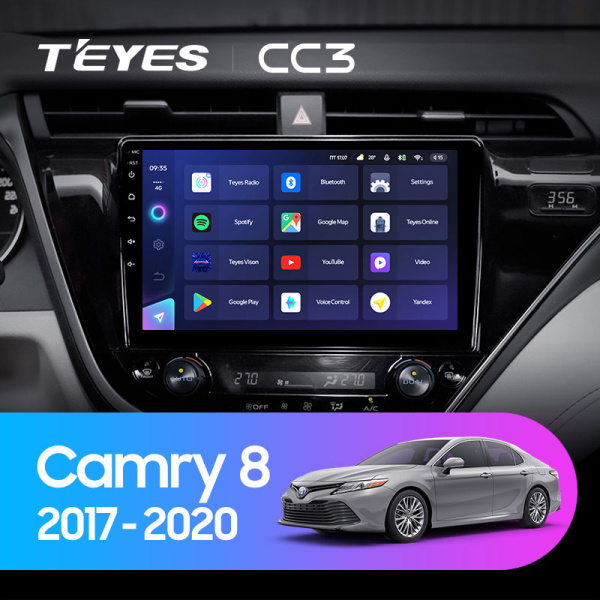 Штатная магнитола Teyes CC3L 3+32G для Toyota Camry 2017-2020 (Правый руль) Штатная магнитола Teyes CC3L 3+32G для Toyota Camry 2017-2020 (Правый руль)