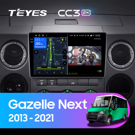 Штатная магнитола Teyes CC3-2K 128G для Gazelle Next 2013-2021