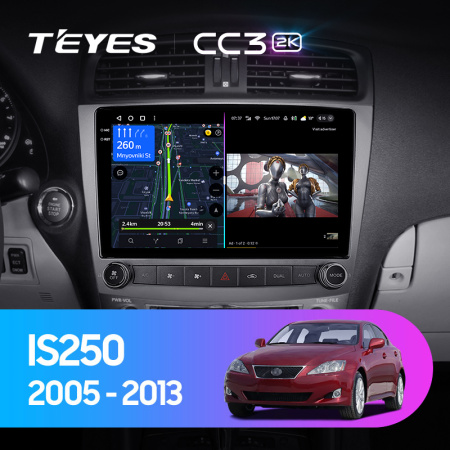 Штатная магнитола Teyes CC3-2K 4+32G для IS250 2003-2013