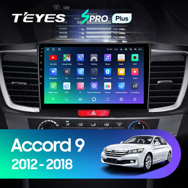 Штатная магнитола Teyes SPRO 4+32G для Accord 2012-2018