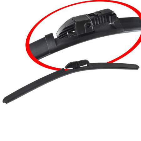 Щетка стеклоочистителя бескаркасная 53см/21" SKYWAY 1шт. 5 адаптеров SB-530