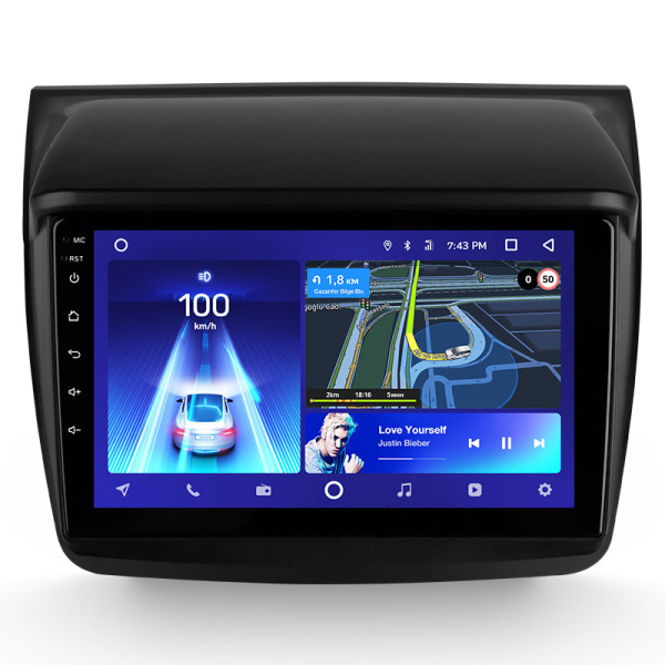 Штатная рамка (без дисплея) Teyes для  Mitsubishi Pajero Sport 2 L200 Triton 2008-2016 (Для экрана 9")