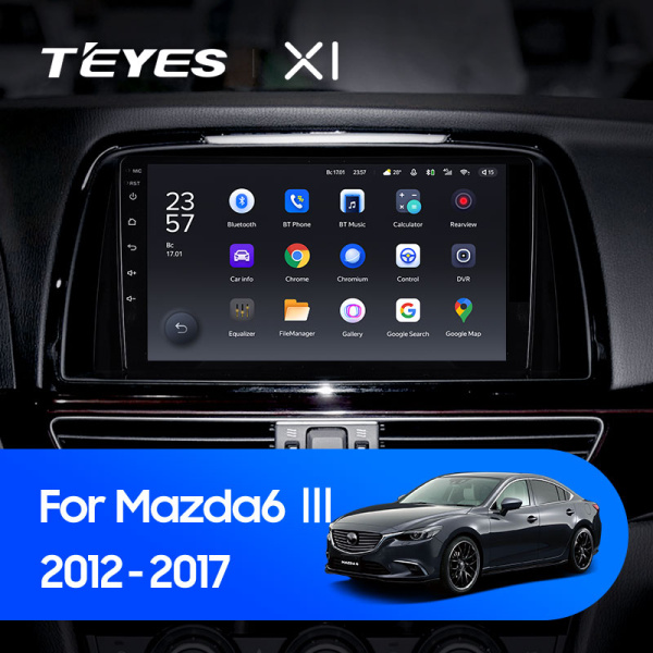 Штатная магнитола Teyes X1 4G 2+32G  для Mazda6 2012-2017 ТИП-B