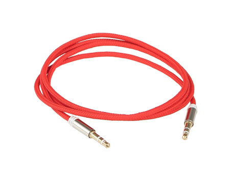 Aura RCA-J10R Кабель миниджек 3,5>3,5 mm, красный, 1 метр