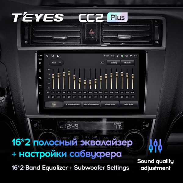 Штатная магнитола Teyes CC2 Plus 3/32 Subaru Outback 5 (2014-2018)