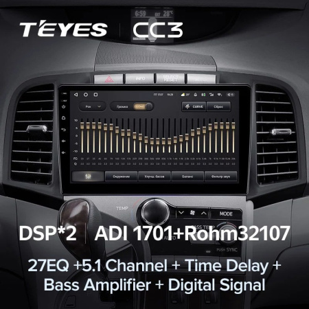 Штатная магнитола Teyes CC3 4/64 Toyota Venza 2008-2016