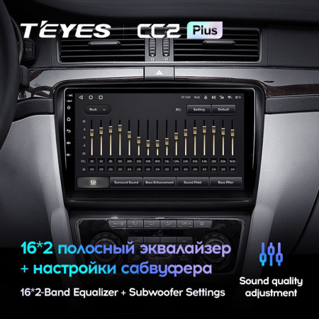 Штатная магнитола Teyes CC2 Plus 3/32 Skoda Superb 2 B6 (2008-2015)