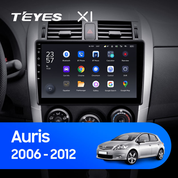 Штатная магнитола Teyes X1 4G 2+32G для Auris 2006-2012