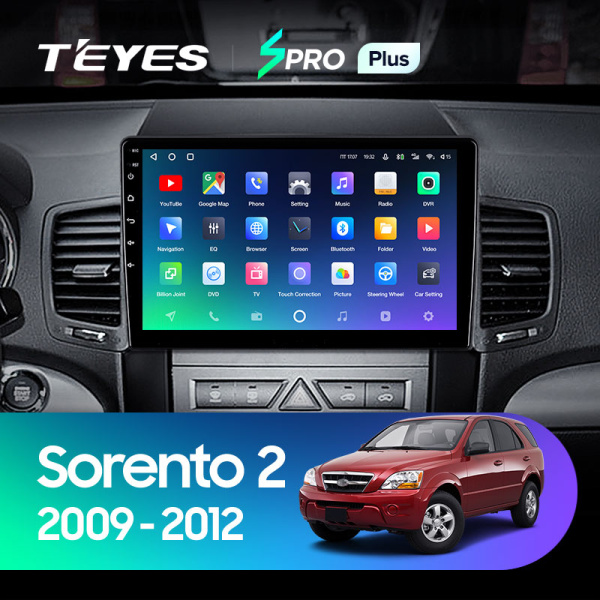 Штатная магнитола Teyes SPRO 3+32G  для Sorento 2 2009-2012 ТИП-B