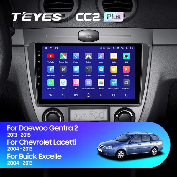 Штатная магнитола Teyes CC2 Plus 4/64 Chevrolet Lacetti J200 (2004-2013) Тип-C