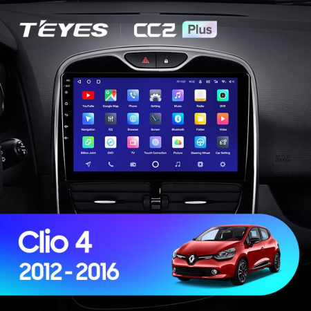 Штатная магнитола Teyes CC2 Plus 4/64 Renault Clio 4 BH98 KH98 (2012-2015)