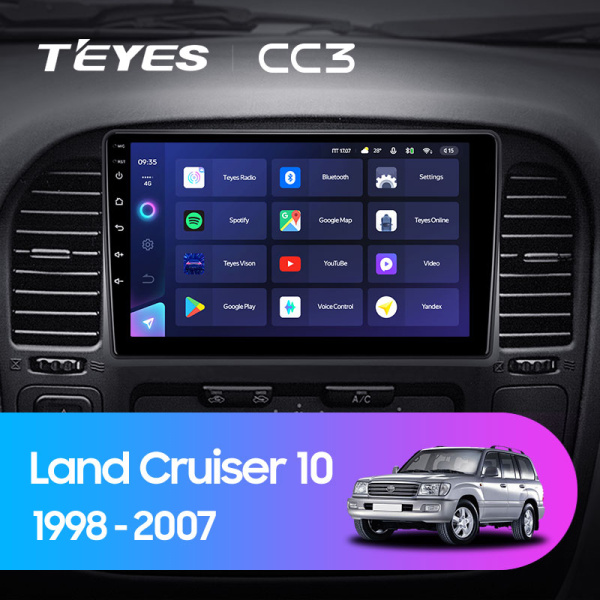 Штатная магнитола Teyes CC3L 3+32G для LX470 1998-2003 Штатная магнитола Teyes CC3L 3+32G для LX470 1998-2003