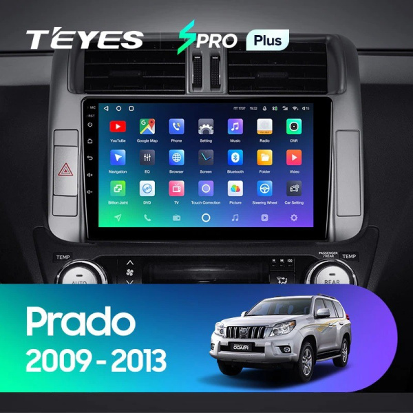 Штатная магнитола Teyes SPRO Plus 4/64 Toyota Land Cruiser Prado 150 (2009-2013)