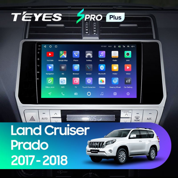 Штатная магнитола Teyes SPRO Plus 4/64 Toyota Land Cruiser Prado 150 (2017-2021)