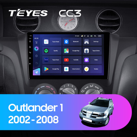 Штатная магнитола Teyes CC3L 4+32G для Outlander 2002-2008