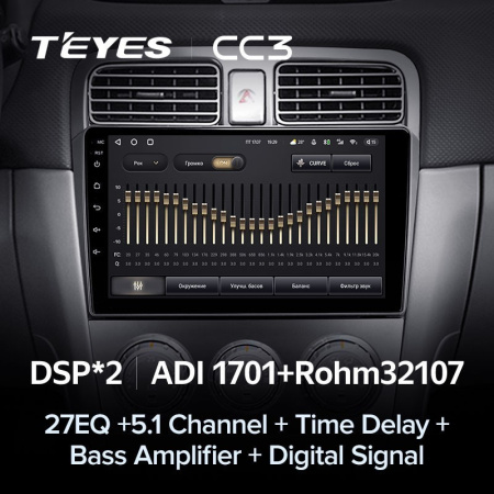 Штатная магнитола Teyes CC3 360 6/128 Subaru Forester SG (2002-2008)