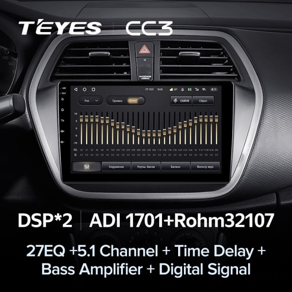 Штатная магнитола Teyes CC3 360 6/128 Suzuki SX4 2 (2012-2016)