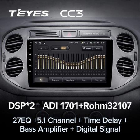 Штатная магнитола Teyes CC3 6/128 Volkswagen Tiguan 1 NF (2006-2017)