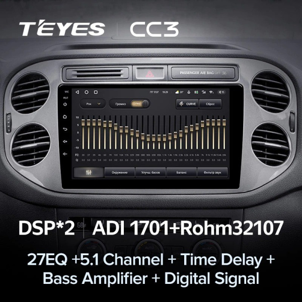 Штатная магнитола Teyes CC3 4/64 Volkswagen Tiguan 1 NF (2006-2017)