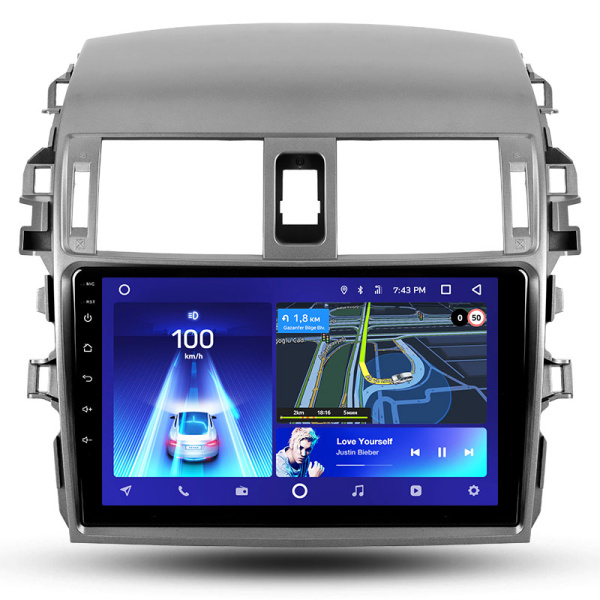 Штатная рамка (без дисплея) Teyes для  Toyota Corolla 10 E140 E150 2006-2013  (A)  (Для экрана 9")