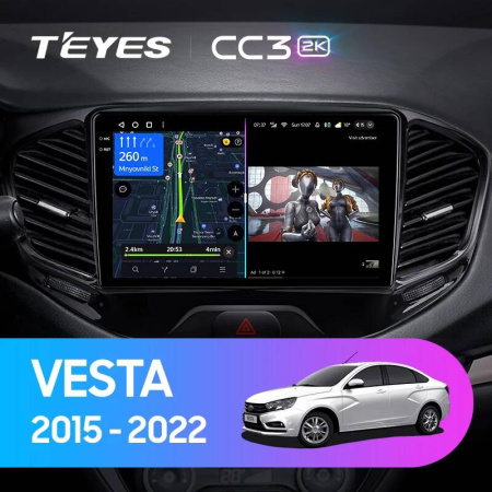 Штатная магнитола Teyes CC3-2K 4+32G для Vesta 2015-2022