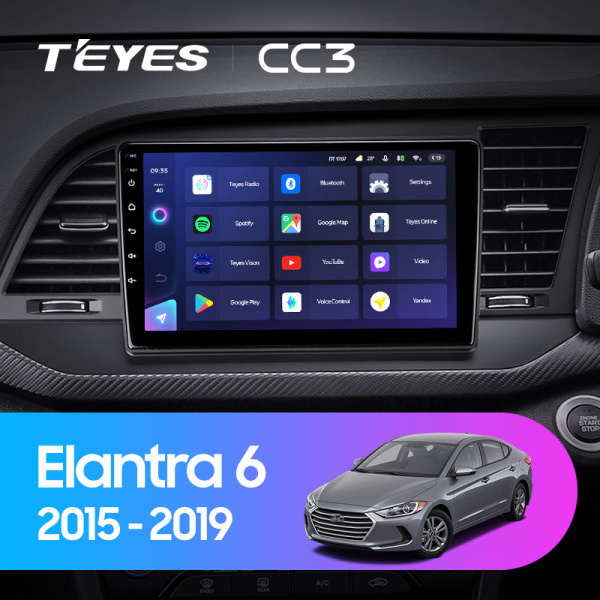 Штатная магнитола Teyes CC3L 4+32G  для Hyundai Elantra 6 2015-2019 ТИП-A Штатная магнитола Teyes CC3L 4+32G  для Hyundai Elantra 6 2015-2019 ТИП-A