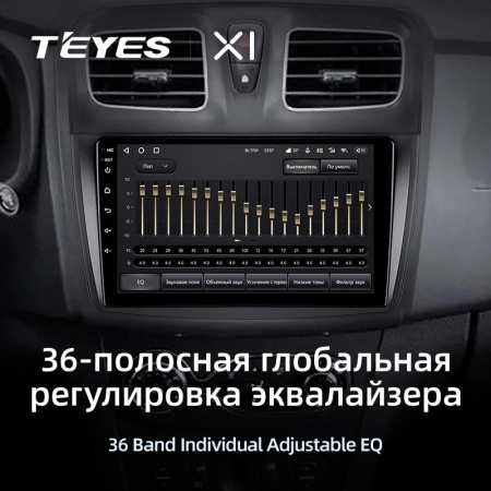Штатная магнитола Teyes X1 4G 2/32 Renault Logan 2 (2012-2019)