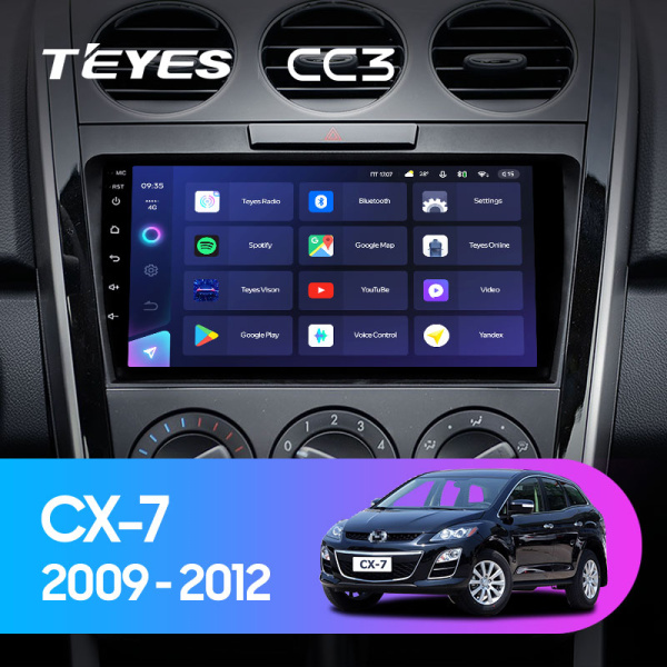 Штатная магнитола Teyes CC3L 3+32G для CX-7 2007-2015 Штатная магнитола Teyes CC3L 3+32G для CX-7 2007-2015