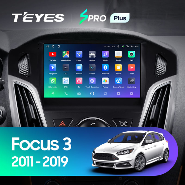 Штатная магнитола Teyes SPRO 4+32G для Focus 2011-2019