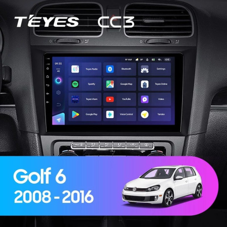 Штатная магнитола Teyes CC3 3/32 Volkswagen Golf 6 (2008-2016)