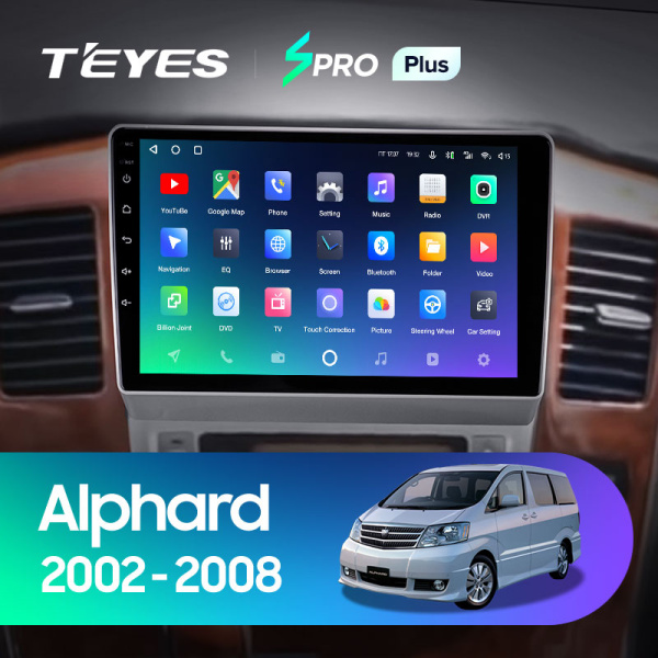 Штатная магнитола Teyes SPRO 3+32G для Alphard 2002-2005