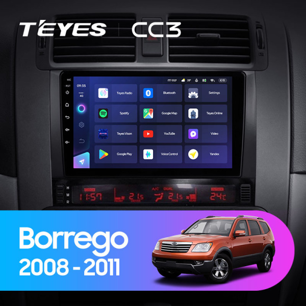 Штатная магнитола Teyes CC3L 3+32G для Mohave 2008-2016 Borrego 2008-2011 Штатная магнитола Teyes CC3L 3+32G для Mohave 2008-2016 Borrego 2008-2011