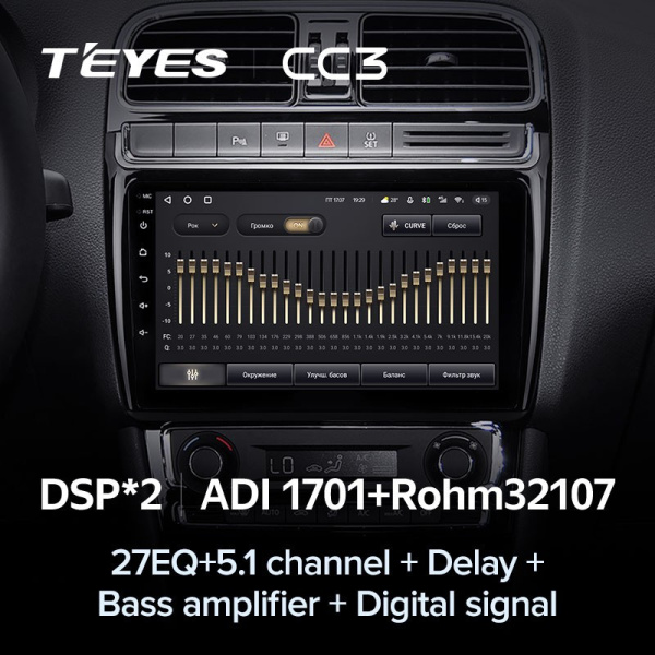 Штатная магнитола Teyes CC3 3/32 Volkswagen Polo 5 (2008-2020)