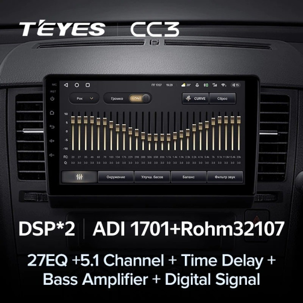 Штатная магнитола Teyes CC3 6/128 Nissan Tiida C11 (2004-2013) Тип-В