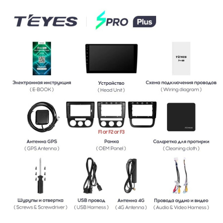 Штатная магнитола Teyes SPRO Plus 3/32 Volkswagen Jetta 5 (2005-2010)