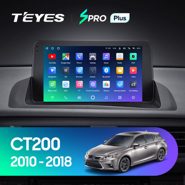 Штатная магнитола Teyes SPRO 3+32G для CT200 CT200h 2010- 2018