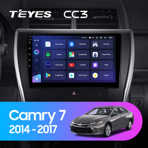 Штатная магнитола Teyes CC3L 3+32G для Toyota Camry 2014-2017 (Правый руль) Штатная магнитола Teyes CC3L 3+32G для Toyota Camry 2014-2017 (Правый руль)