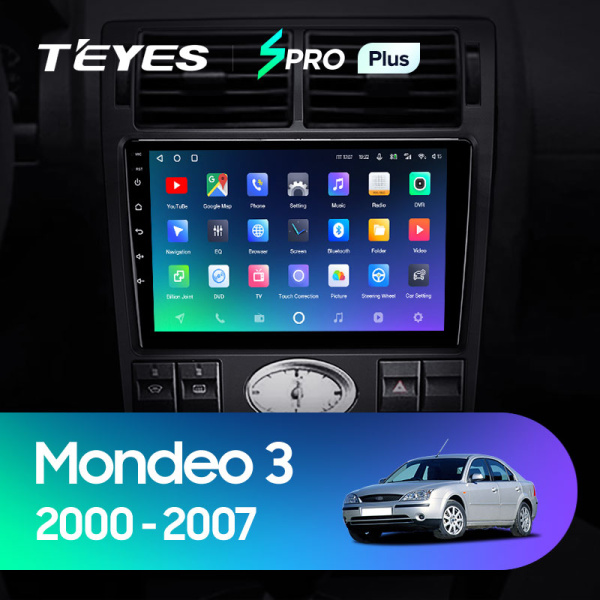 Штатная магнитола Teyes SPRO 3+32G для Mondeo 2000-2007