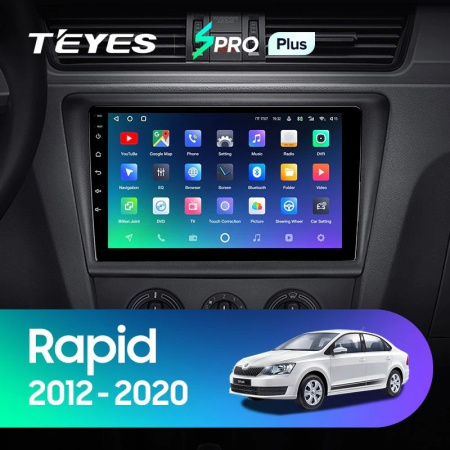 Штатная магнитола Teyes SPRO Plus 3/32 Skoda Rapid NH3 NH1 (2012-2020)