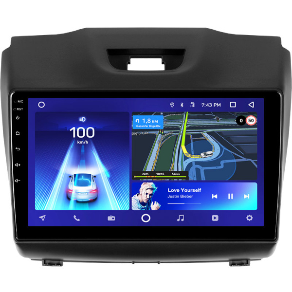 Штатная рамка (без дисплея) Teyes для  Chevrolet TrailBlazer 2 2012-2016 S-10 S10 Colorado / Isuzu D-Max DMAX (Для экрана 9")