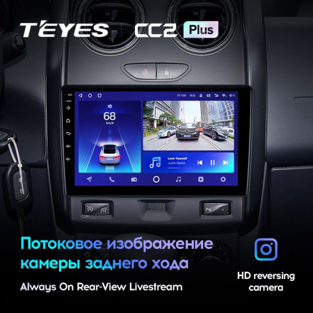 Штатная магнитола Teyes CC2 Plus 6/128 Renault Duster (2015-2018)