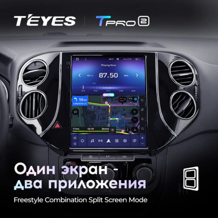 Штатная магнитола Tesla style Teyes TPRO 2 Volkswagen Tiguan 1 NF 2007-2016