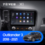 Штатная магнитола Teyes X1 4G 2+32G  для Outlander 2018-2021 ТИП-B