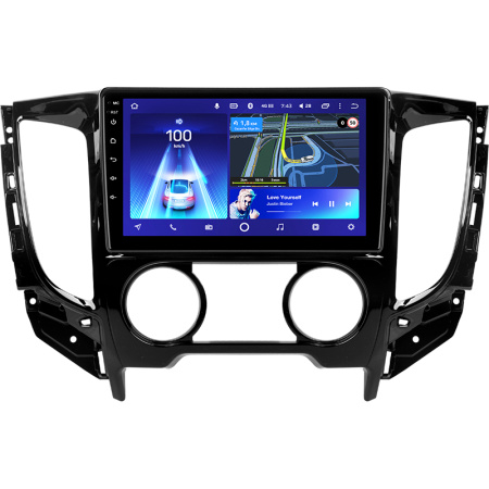 Штатная рамка (без дисплея) Teyes для  Mitsubishi L200 5  (F1)  (Manual air conditioning)  2015-2019 (Для экрана 9")